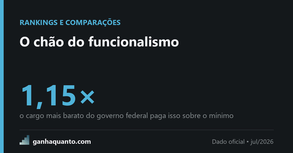 O novo salário mínimo e o chão do funcionalismo público