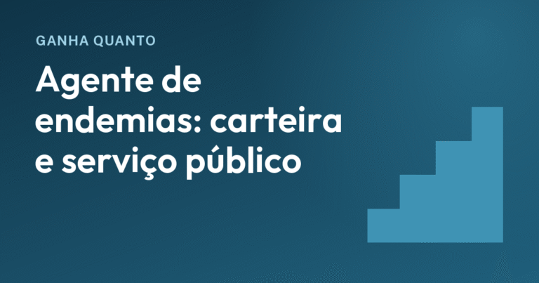 Agente de endemias pode ter carteira. Por que o salário dele não conta como privado?