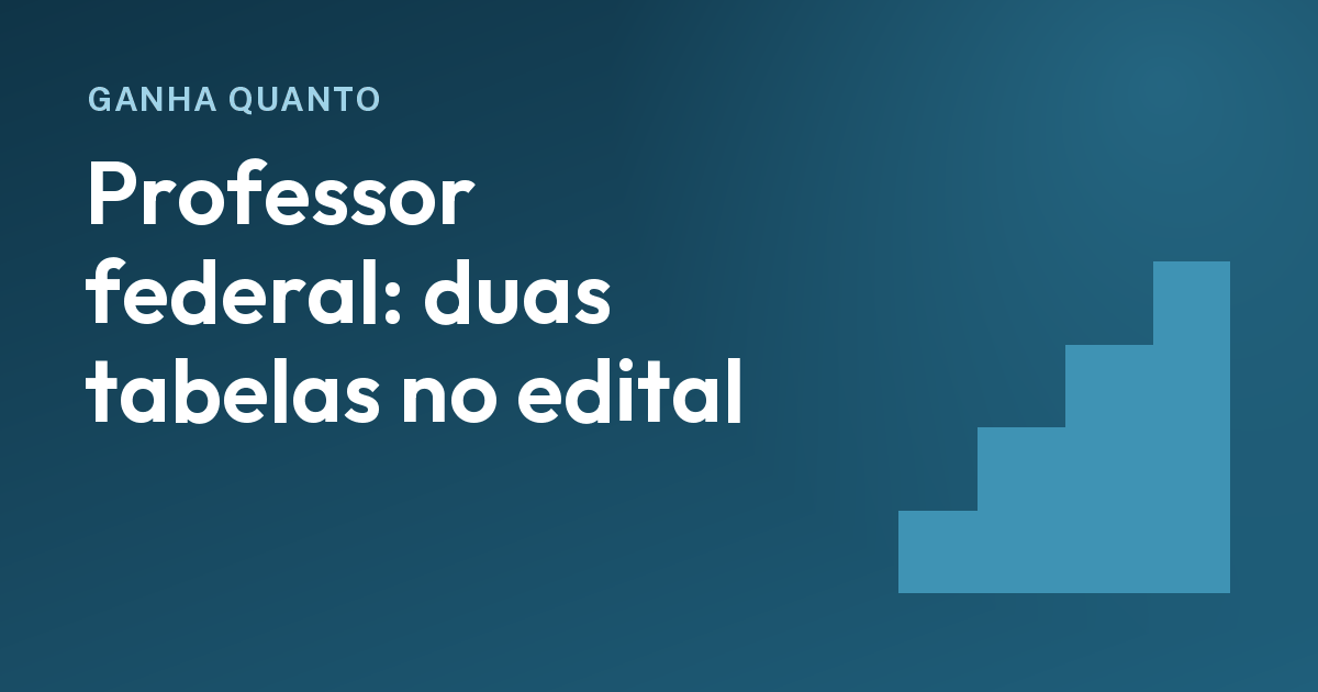 Edital de professor federal: por que o mesmo cargo traz dois salários