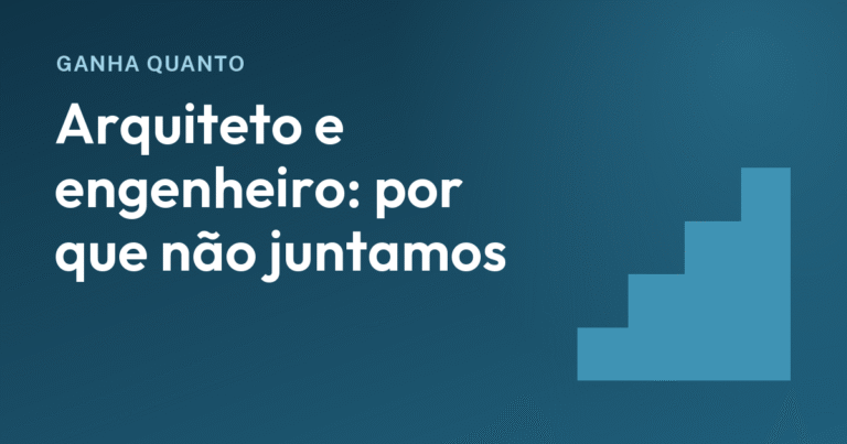 Arquiteto e engenheiro ganham igual na contratação? De 41 a 44h, R$ 4,5 mil e R$ 10,8 mil