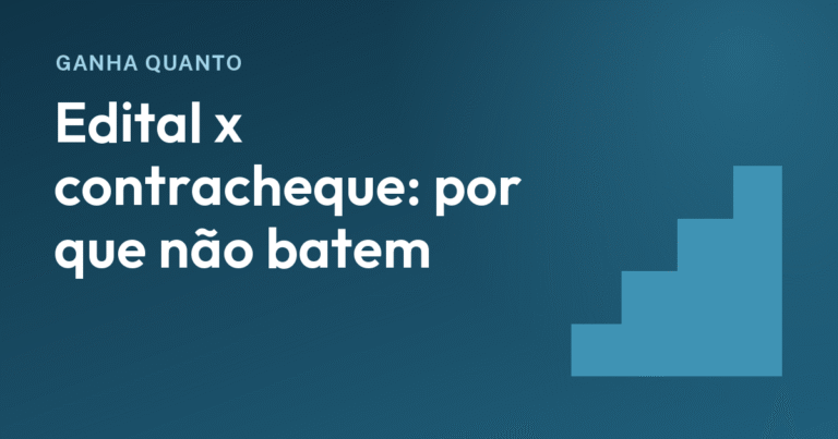 Por que o salário do edital quase nunca é o que cai na conta
