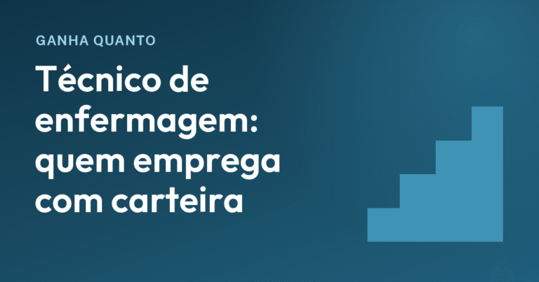 Quem emprega o técnico de enfermagem com carteira? Em 5 de 6 jornadas, a empresa é minoria